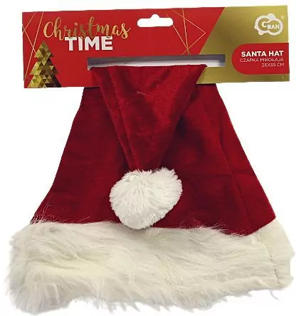 Czapka Mikołaja welurowa, rozmiar S - tantis.pl