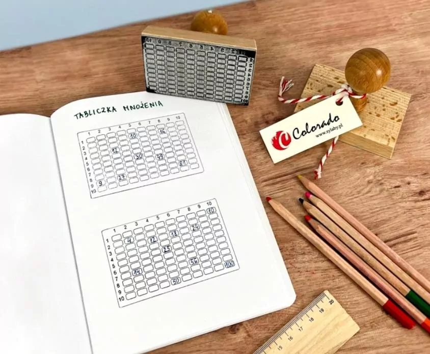 Stempel tabliczka mnożenia do 100 - tantis.pl
