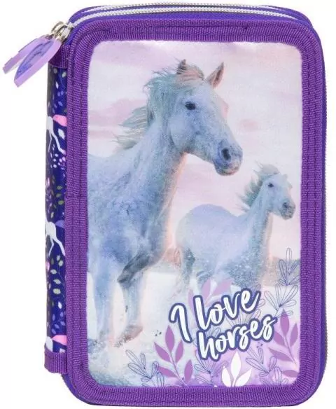 Derform. Piórnik z wyposażeniem 2 kom Konie 25 - tantis.pl