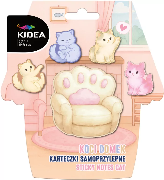 Karteczki samoprzylepne Koci Domek KIDEA - tantis.pl