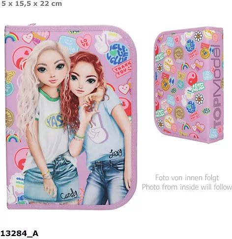 Piórnik rozkładany z wyposażeniem Top Model Girl Power 13284A - tantis.pl