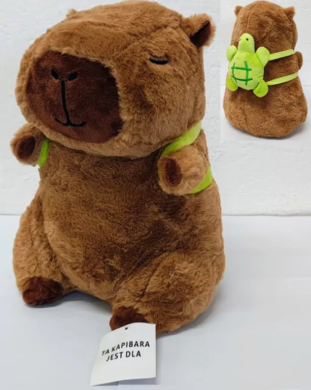 Maskotka pluszowa Kapibara z plecakiem 30cm - tantis.pl