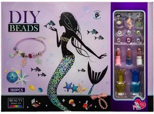 Koraliki do tworzenia bransoletek (180 elementów) 603527 HH POLAND