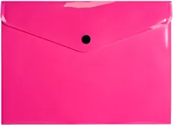 Teczka koperta A5 PP neon różowa