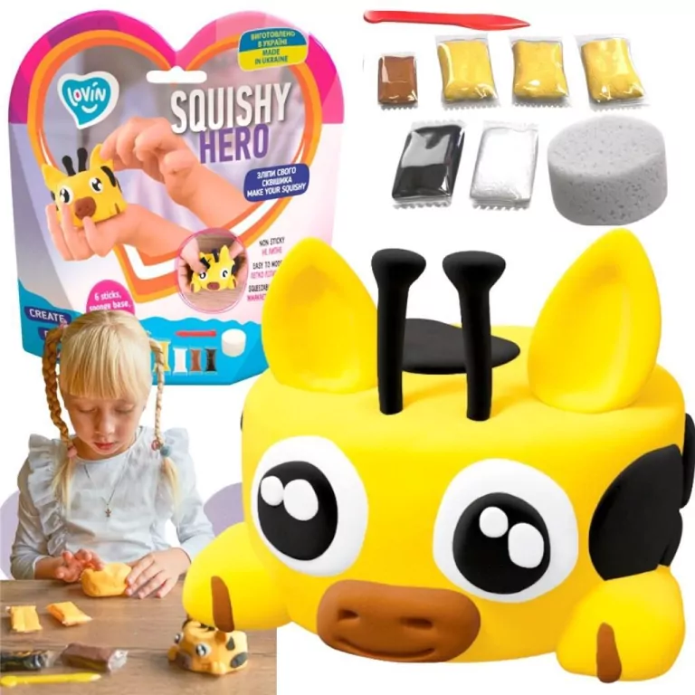 Zestaw z lekką ciastoliną Squishy SquiRaff - tantis.pl