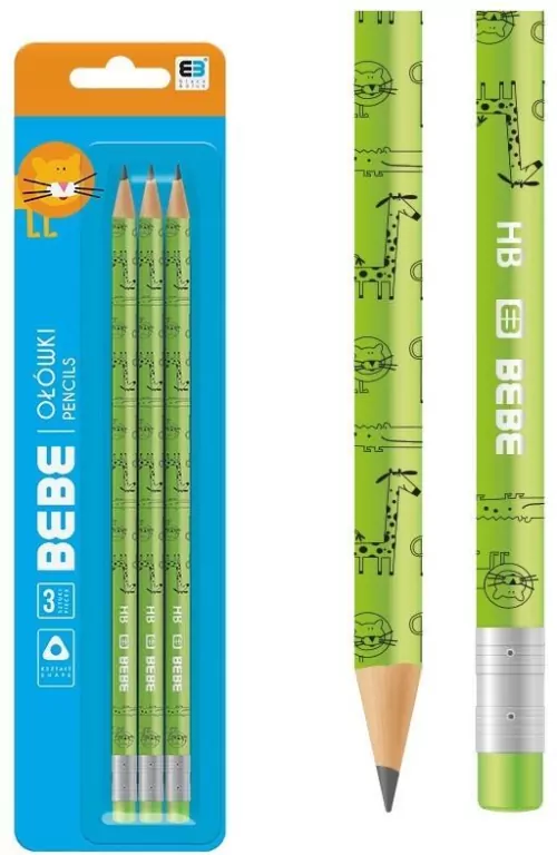 Ołówek 3 sztuki B&B Kids - tantis.pl