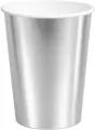 Kubeczki papierowe srebrne 250ml 6szt - tantis.pl