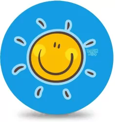 Piłka PVC Sportox Kids 230mm - Słonko