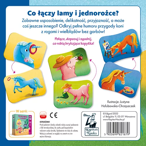 Jednorożce i lamy. Gra memo - tantis.pl