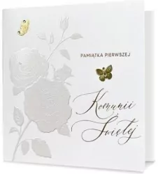Karnet kwadratowy. Pamiątka Pierwszej Komunii Świętej