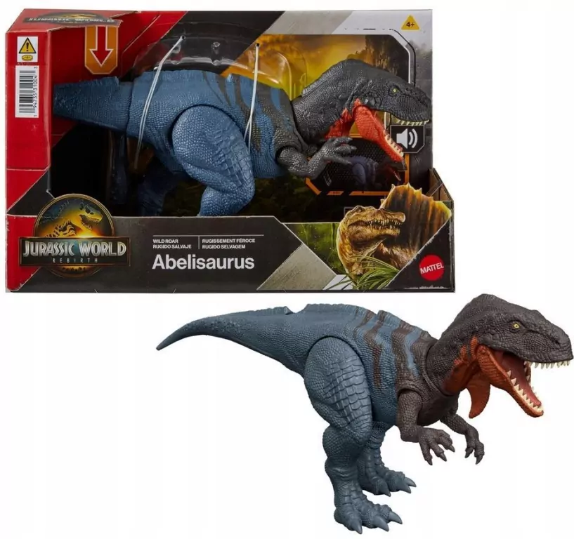 Jurassic World Abelisaurus Ryczący dinozaur JGB91 - tantis.pl