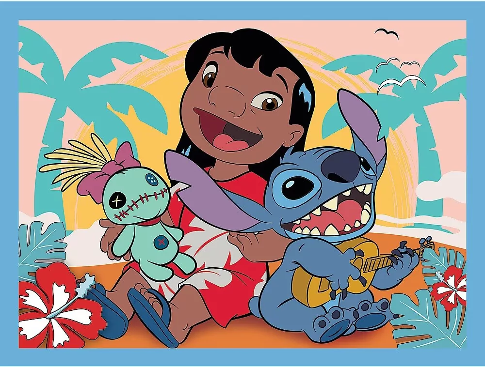 Trefl. Puzzle 2w1 + memos. Wesoły dzień Lilo&Stitch - tantis.pl