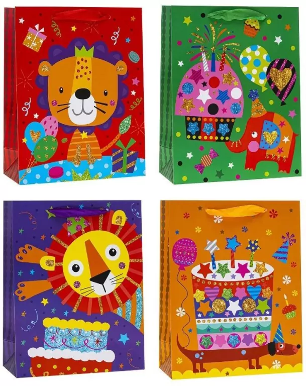 Torebka ozdobna 18x23x8cm mix ROZETTE - tantis.pl