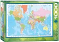 Puzzle 1000. Nowoczesna mapa świata - tantis.pl