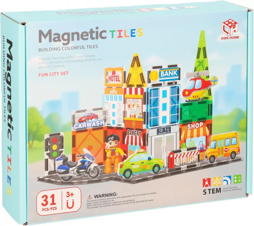 KLOCKI MAGNET CITY 31EL 25X20X6 MC PUD 12 - tantis.pl