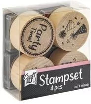 Drewniany zestaw stempli - tantis.pl