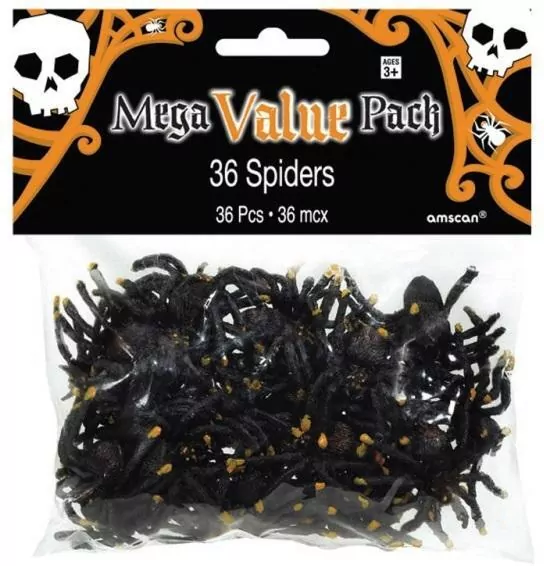 Pająk plastikowy 5x4cm 36szt - tantis.pl