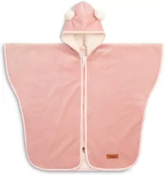 Ponczo samochodowe różowy plusz