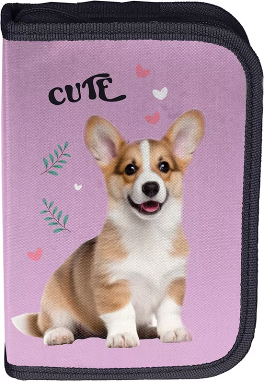 Piórnik bez wyposażenia Cute Corgi PP26CG-P001BW - tantis.pl