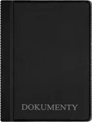Okładka na dokumenty mini standard czarna