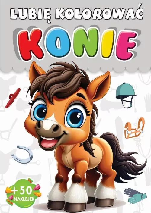 Konie. Lubię kolorować - tantis.pl