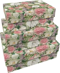 Pudełka ozdobne Piwonie i róże