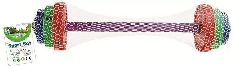 Sztanga plastikowa z obciążnikami 420g - tantis.pl