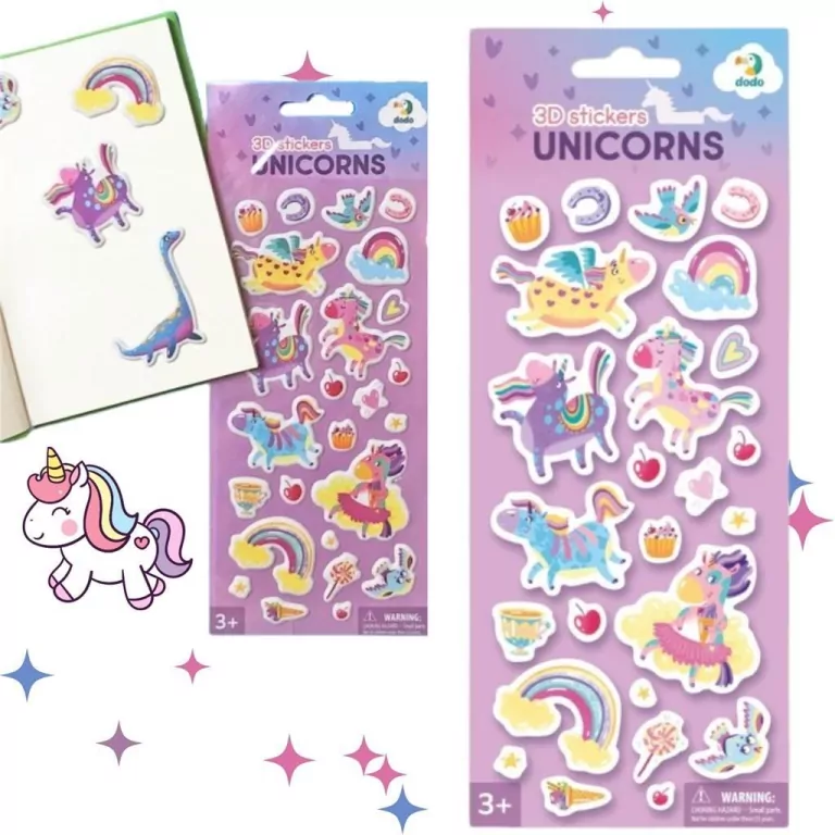 Naklejki 3D. Unicorns - tantis.pl