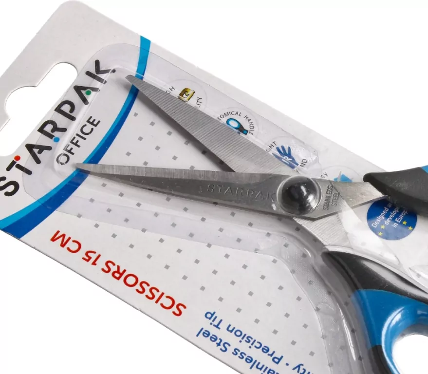 Nożyczki metalowe z gumową rączką - tantis.pl