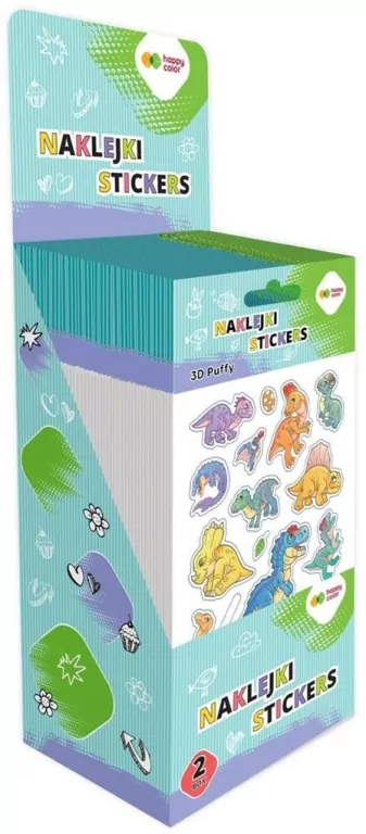 Naklejki 3D Puffy Kids (50szt) HAPPY COLOR - tantis.pl