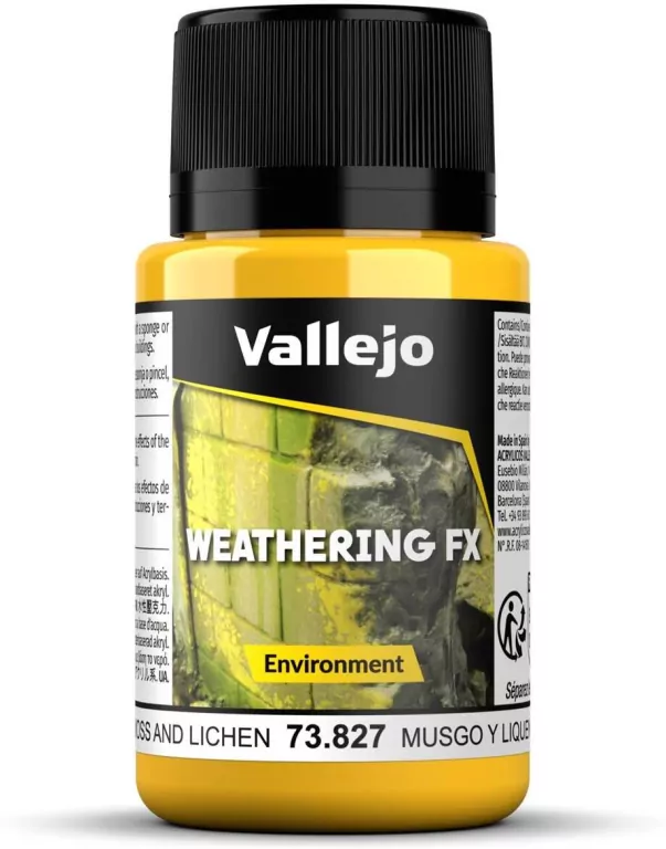 Vallejo: 73.827 - Weathering FX - Environment - Moss and Lichen Effect (40 ml) - tantis.pl