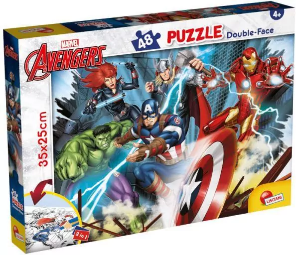 Puzzle 48. Dwustronne Avengers - tantis.pl
