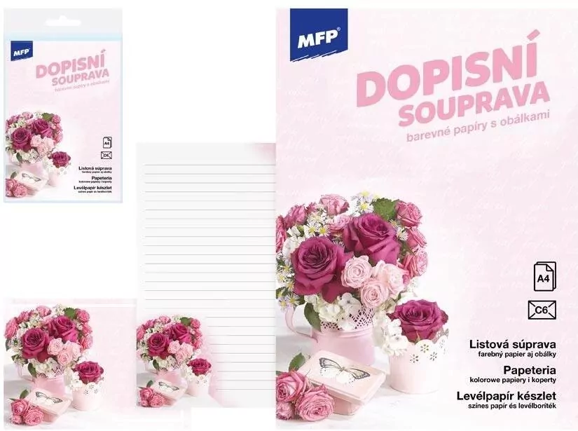 Papeteria lux 5+10 kwiaty - tantis.pl