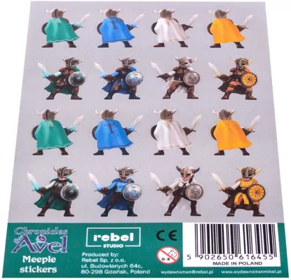 Dodatek Kroniki zamku Avel: Naklejki