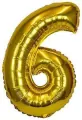 Balon foliowy XXL 6 złoty 61cm - tantis.pl