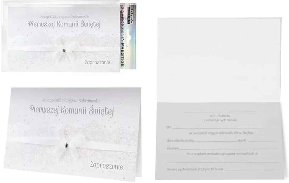 Zaproszenie. Komunia ( 5 szt.) - tantis.pl