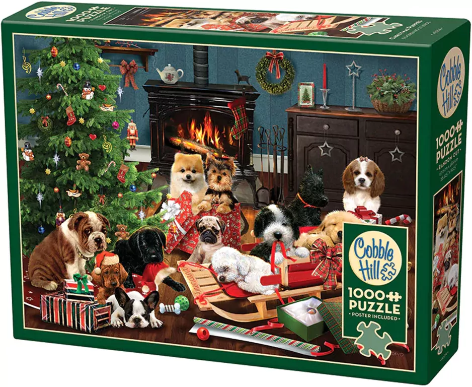 Puzzle 1000 Świąteczne szczenięta G3 - tantis.pl