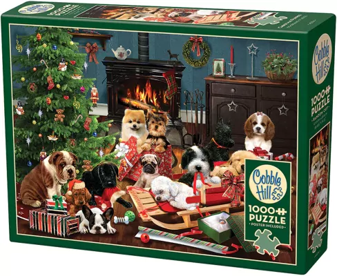 Puzzle 1000 Świąteczne szczenięta G3