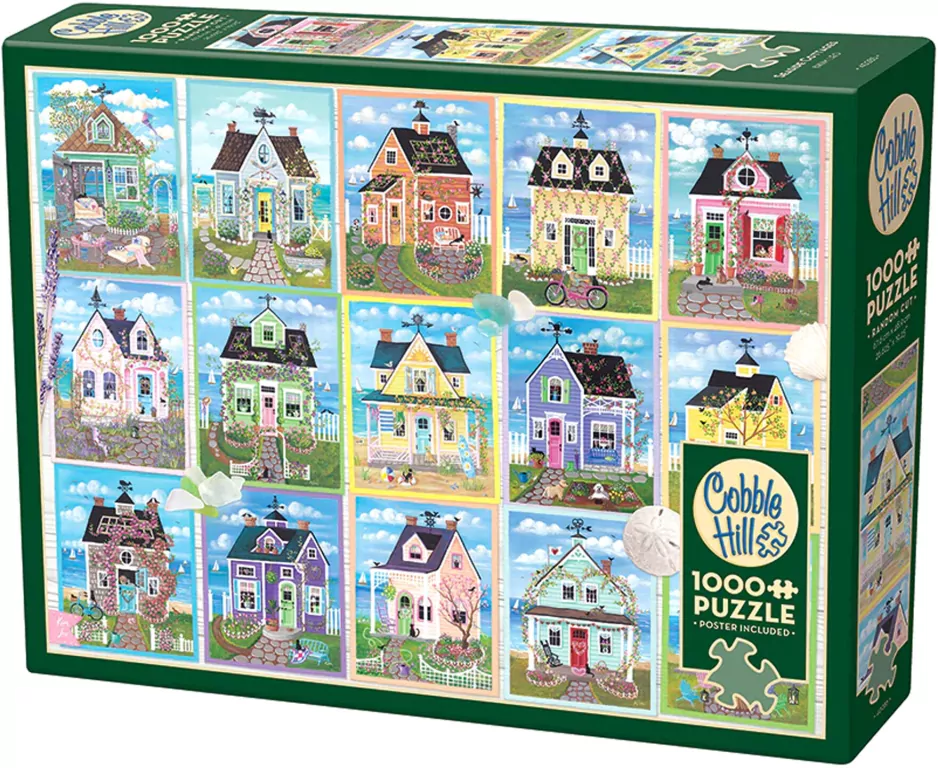 Puzzle 1000. Domki nad morzem - tantis.pl