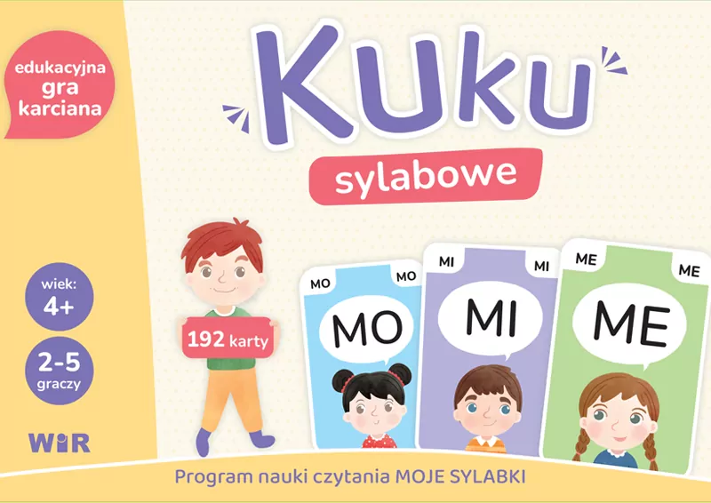 Kuku sylabowe. Edukacyjna gra karciana - tantis.pl