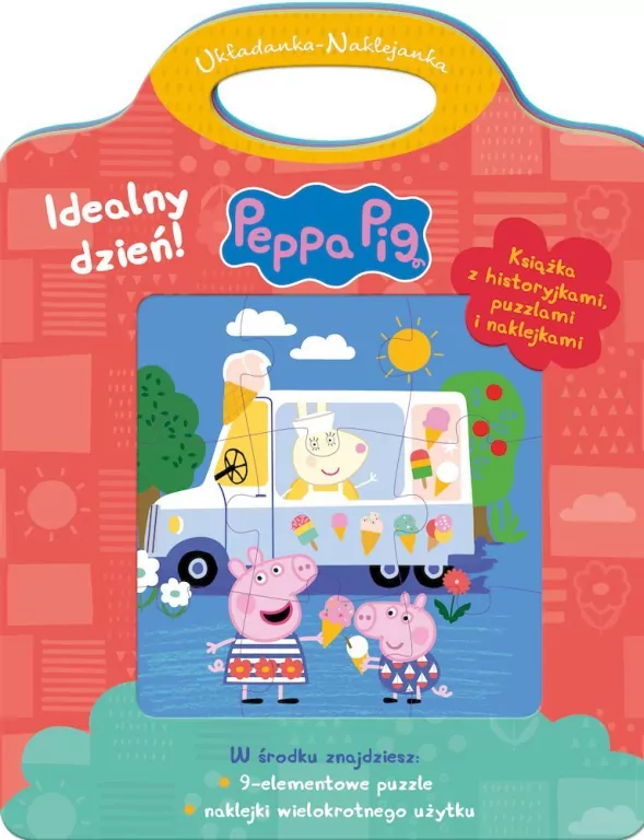 Świnka Peppa. Idealny dzień. Układanka-Naklejanka - tantis.pl