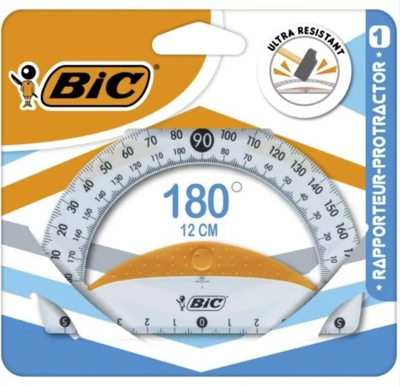Kątomierz Protector 12cm BIC - tantis.pl