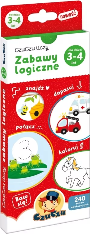 Zabawy logiczne dla dzieci od 3-4 lat CzuCzu Uczy - tantis.pl