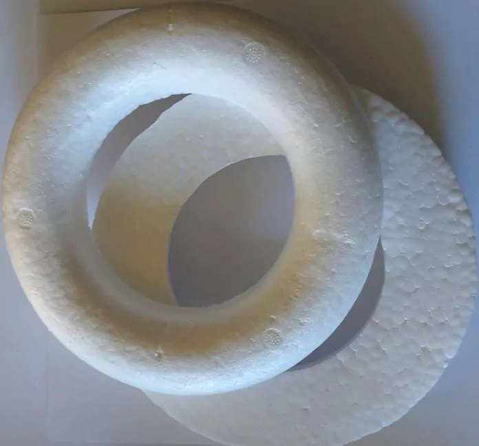 Koło ze styropianu półpłaskie 15cm 2szt - tantis.pl