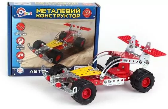 Zestaw konstrukcyjny metalowy wyścigówka - tantis.pl