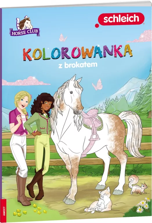 Horse Club. Kolorowanka z brokatem - tantis.pl