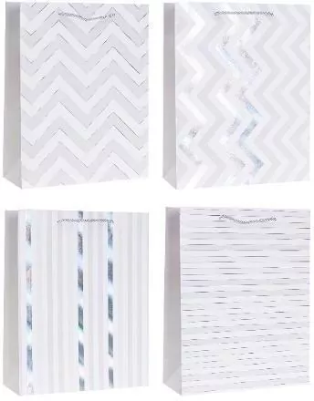 Torebka ozdobna 31x42x12cm hot-stamp mix ROZETTE - tantis.pl