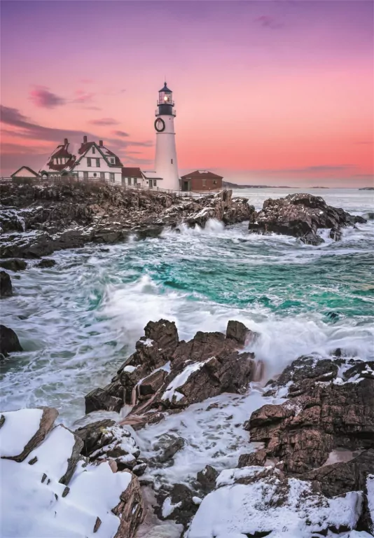 Puzzle 1000 First Snow at Portland Head - tantis.pl