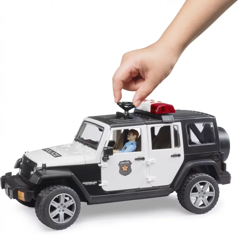 Bruder. Jeep Wrangler Unlimited Rubicon policyjny - tantis.pl