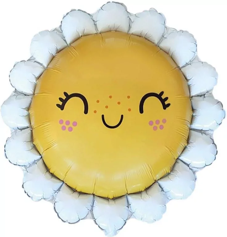 Balon foliowy Uśmiechnięta Stokrotka 60cm - tantis.pl